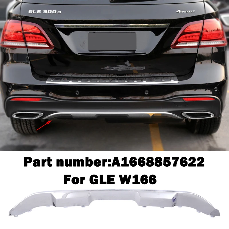 Mercedes-Benz Rear Bumper Chrome – A1668857622 – ML/GLE W166 (2012-2019)